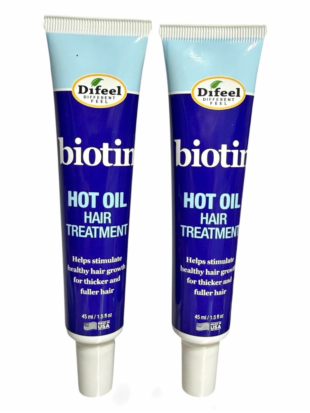 {Set of 2} DIFEEL Biotin Hot Oil Hair Treatment for Thicker Fuller Hair ~ New